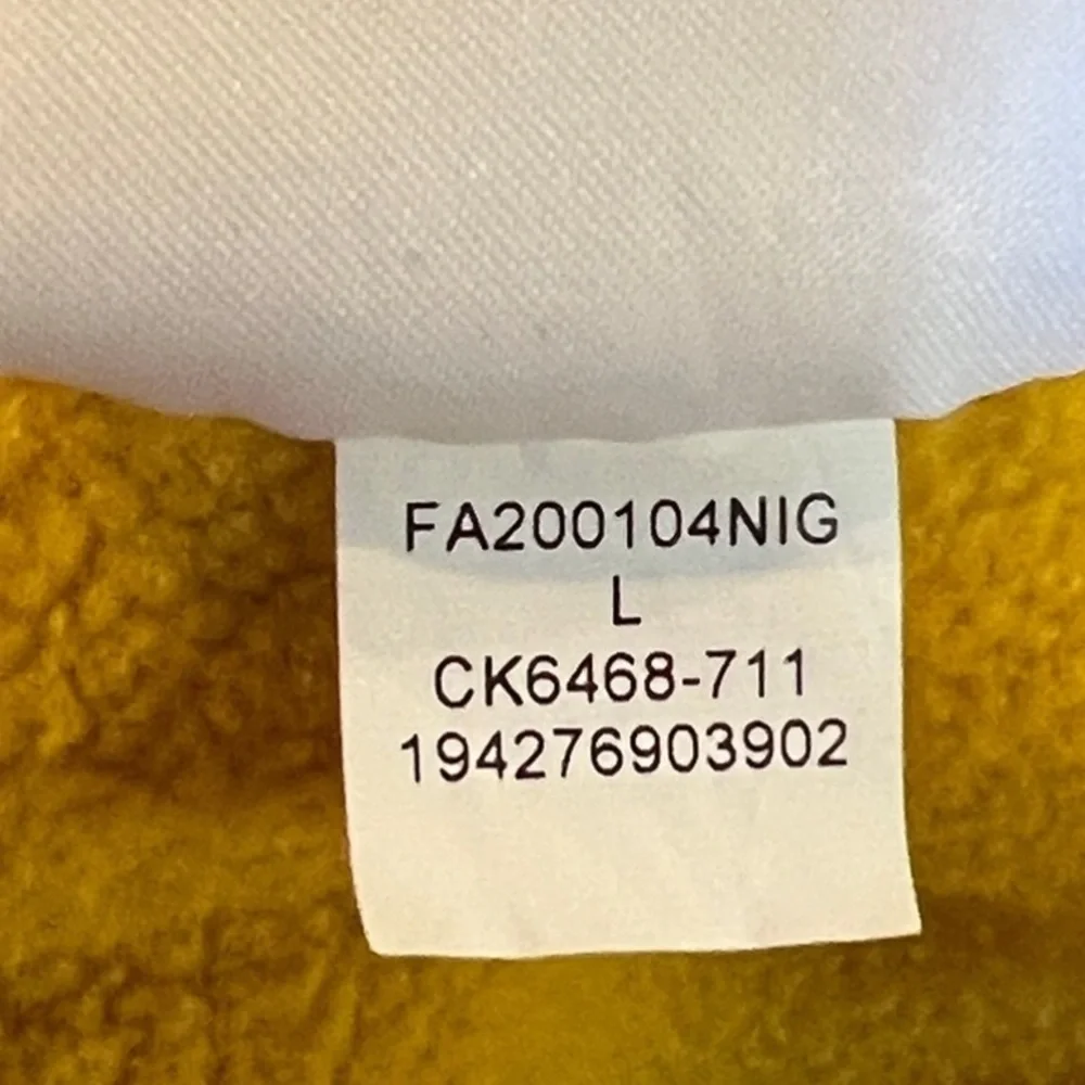 Nike Air Jordan Flight Yellow Hoodie Sweatshirt Pullover Men's Size L